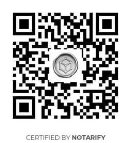 QR Code certificazione Notarify