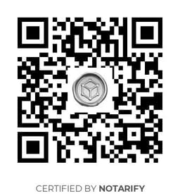 QR Code certificazione Notarify