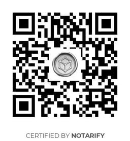 QR Code certificazione Notarify