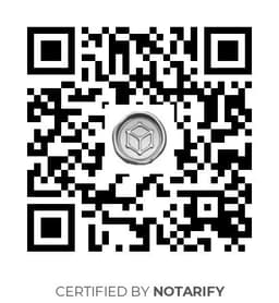 QR Code certificazione Notarify