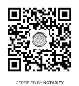 QR Code certificazione Notarify