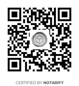 QR Code certificazione Notarify