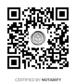QR Code certificazione Notarify