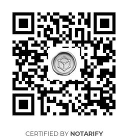 QR Code certificazione Notarify