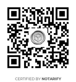 QR Code certificazione Notarify