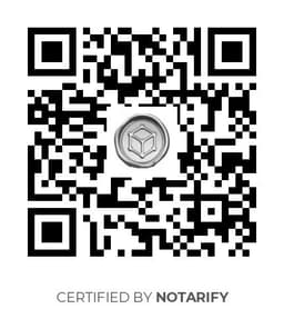 QR Code certificazione Notarify