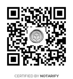 QR Code certificazione Notarify