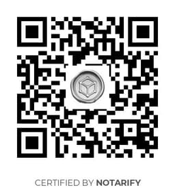 QR Code certificazione Notarify