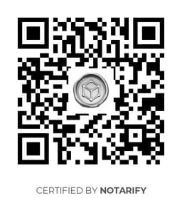 QR Code certificazione Notarify