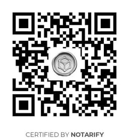 QR Code certificazione Notarify