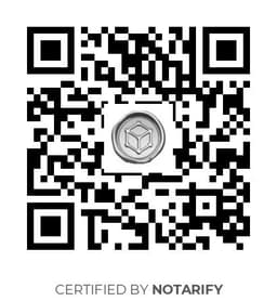 QR Code certificazione Notarify