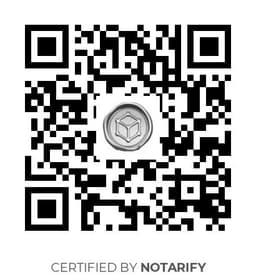 QR Code certificazione Notarify