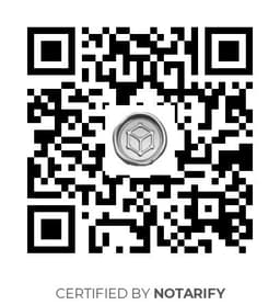 QR Code certificazione Notarify