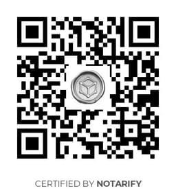 QR Code certificazione Notarify