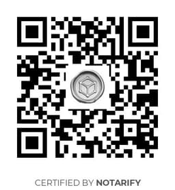 QR Code certificazione Notarify