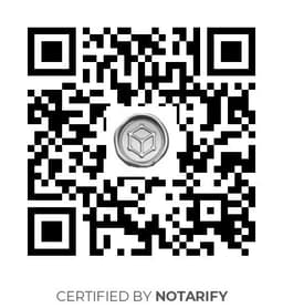QR Code certificazione Notarify