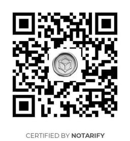QR Code certificazione Notarify