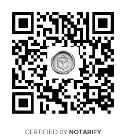 QR Code certificazione Notarify