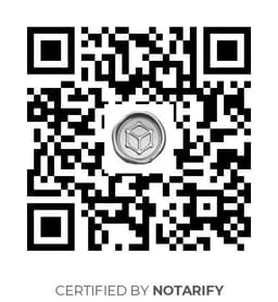 QR Code certificazione Notarify