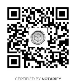 QR Code certificazione Notarify