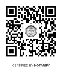 QR Code certificazione Notarify