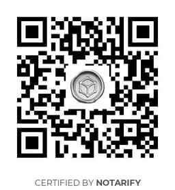 QR Code certificazione Notarify