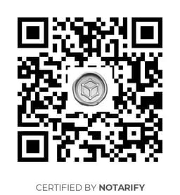 QR Code certificazione Notarify