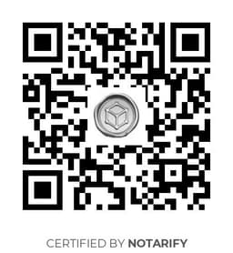 QR Code certificazione Notarify