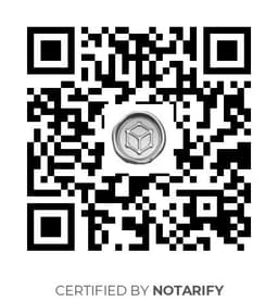 QR Code certificazione Notarify