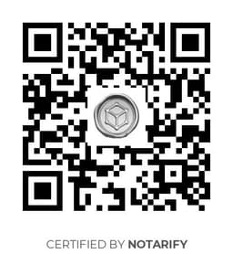 QR Code certificazione Notarify