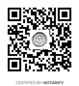 QR Code certificazione Notarify