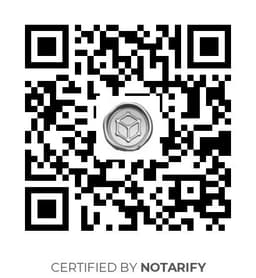 QR Code certificazione Notarify