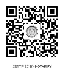 QR Code certificazione Notarify