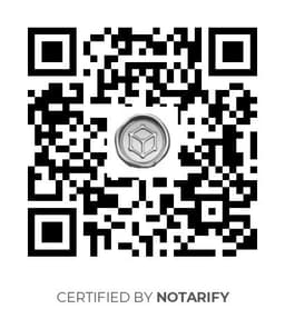 QR Code certificazione Notarify