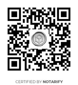 QR Code certificazione Notarify