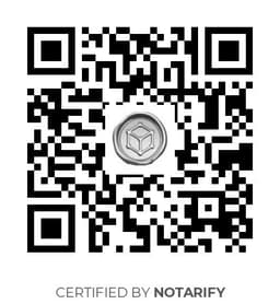 QR Code certificazione Notarify