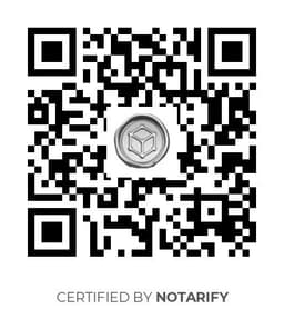 QR Code certificazione Notarify