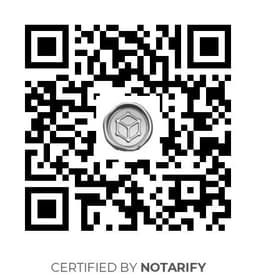 QR Code certificazione Notarify