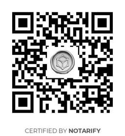 QR Code certificazione Notarify