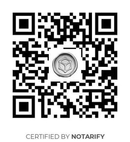QR Code certificazione Notarify