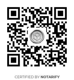 QR Code certificazione Notarify