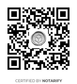 QR Code certificazione Notarify