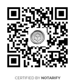 QR Code certificazione Notarify