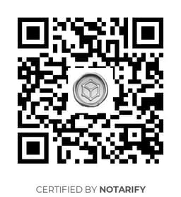 QR Code certificazione Notarify