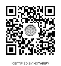 QR Code certificazione Notarify