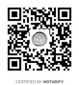 QR Code certificazione Notarify