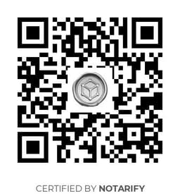 QR Code certificazione Notarify
