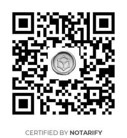 QR Code certificazione Notarify