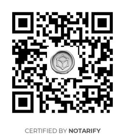 QR Code certificazione Notarify