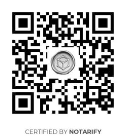 QR Code certificazione Notarify